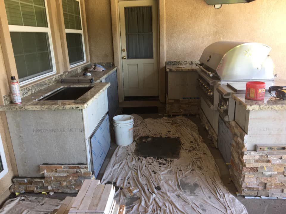 Masonry project by Warrens Masonry Central Valley CA