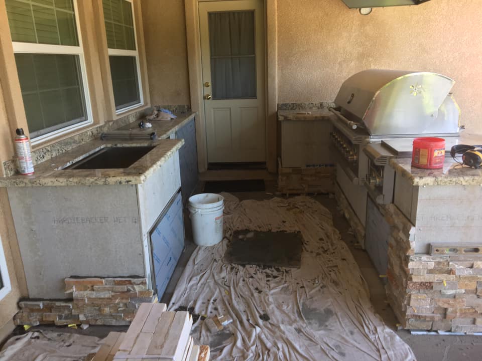 Masonry project by Warrens Masonry Central Valley CA