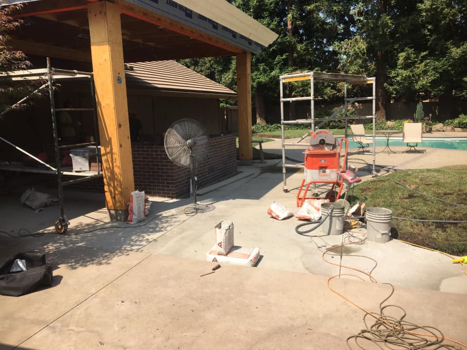 Masonry project by Warrens Masonry Central Valley CA