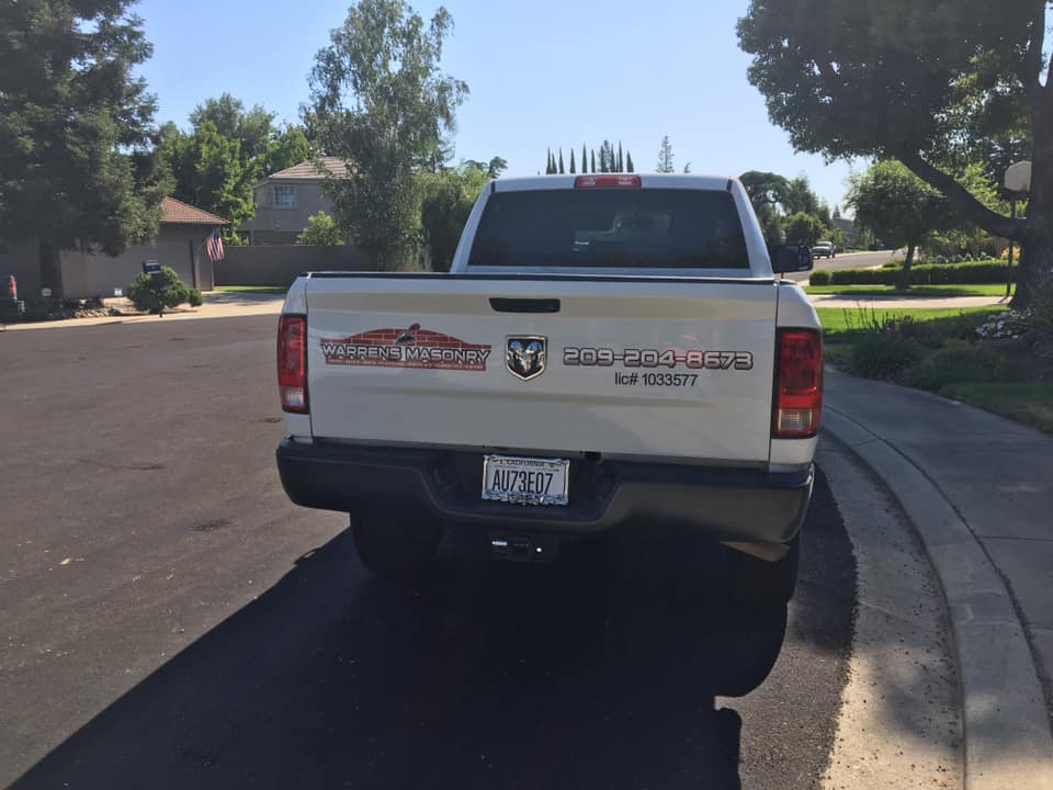 Masonry project by Warrens Masonry Central Valley CA