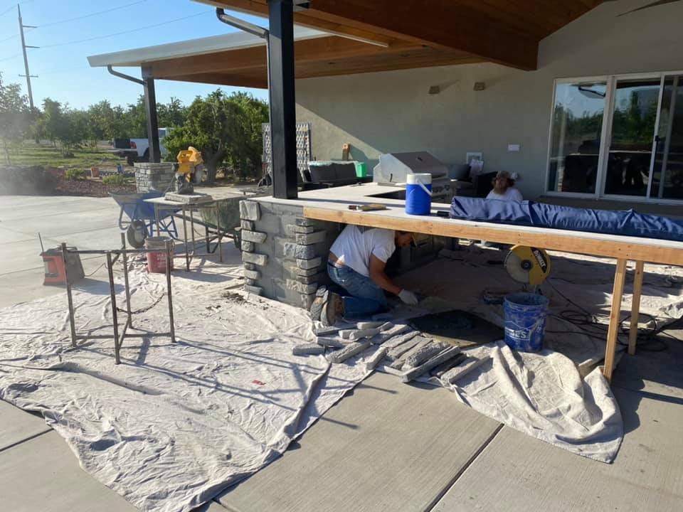 Masonry project by Warrens Masonry Central Valley CA